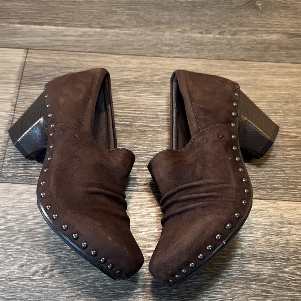 Dansko Brown Studded Women's heeled Shoes size 39 (j181)